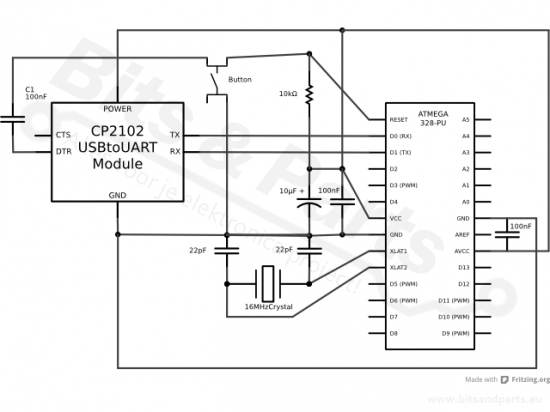Converter USB to Serial UART Bridge CP2102 RS232